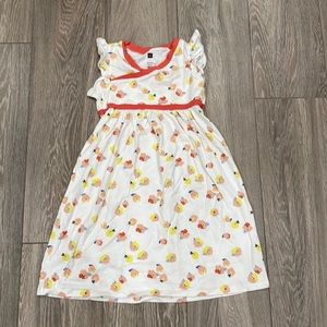 Tea Collection Flutter Sleeve Wrap Neck Dress